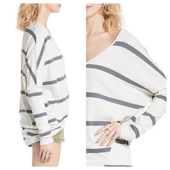 Free People We The Free Upstate Stripe Tee Sz XS - Picture 8 of 8